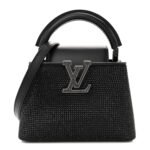 Swarovski Calfskin Capucines Mini Black