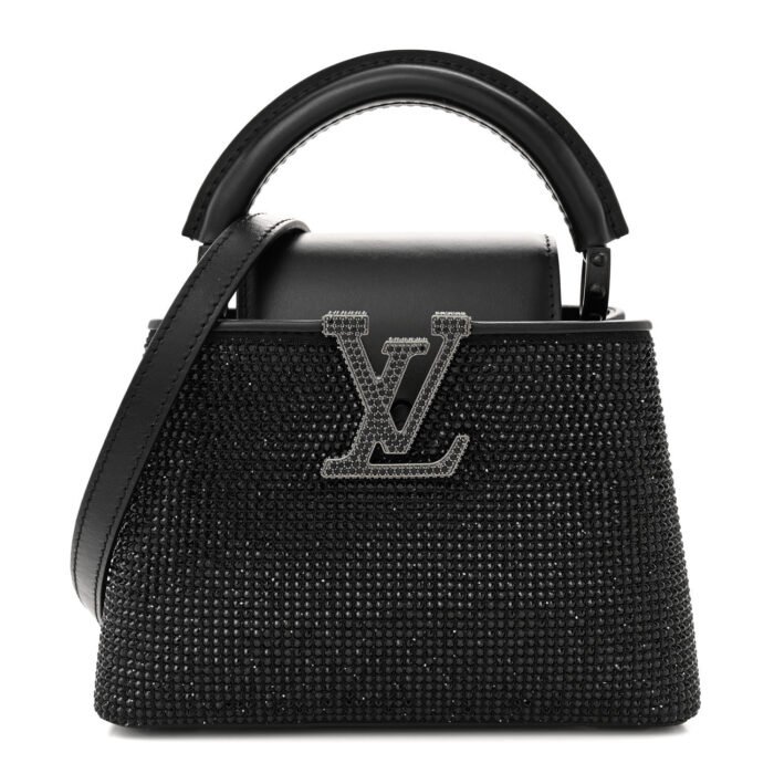 Swarovski Calfskin Capucines Mini Black - Image 1
